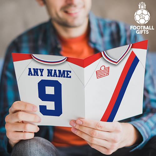 Crystal Palace Away Shirt 1978 Greeting Card Classic Kits Name & Number