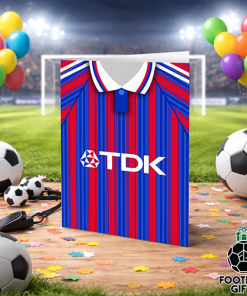 Alternative view of Crystal Palace Home Shirt 1996 Greeting Card Classic Kits Name & Number