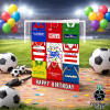 Doncaster Rovers Happy Birthday Greeting Card Retro Shirt Montage Classic Kits