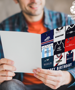 Alternative view of Dundee Happy Birthday Greeting Card Retro Shirt Montage Classic Kits