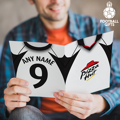 Fulham Home Shirt 2001 Greeting Card Classic Kits Name & Number