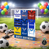 Gillingham Happy Birthday Greeting Card Retro Shirt Montage Classic Kits