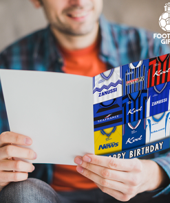 Alternative view of Gillingham Happy Birthday Greeting Card Retro Shirt Montage Classic Kits