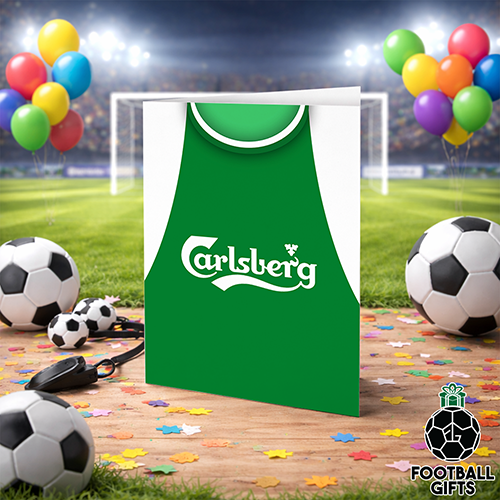 Hibernian Home Shirt 2003 Greeting Card Classic Kits Name & Number - Image 2