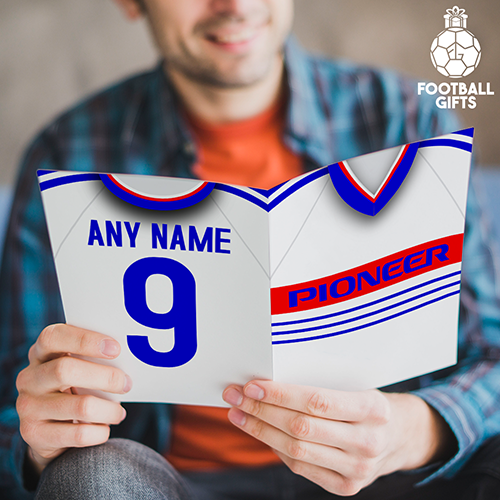 Ipswich Town Away Shirt 1984 Greeting Card Classic Kits Name & Number