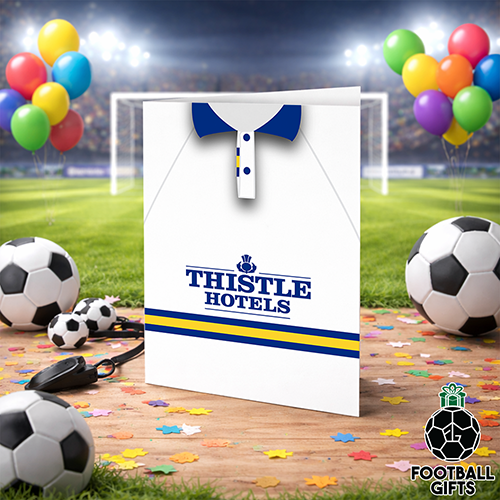 Leeds Utd Home Shirt 1993 Greeting Card Classic Kits Name & Number - Image 2