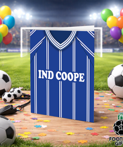 Alternative view of Leicester City Home Shirt 1984 Greeting Card Classic Kits Name & Number