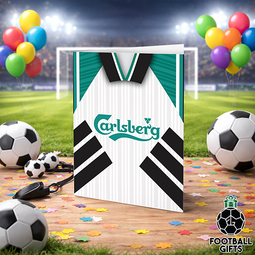 Liverpool Away Shirt 1993 Greeting Card Classic Kits Name & Number - Image 2