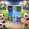 Man City Happy Birthday Greeting Card Retro Shirt Montage Classic Kits