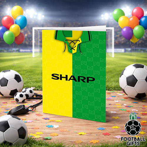 Man Utd Away Shirt 92-94 Greeting Card Classic Kits Name & Number - Image 2