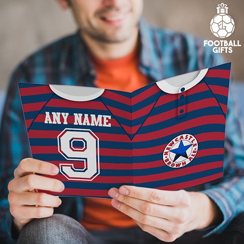 Newcastle Away Shirt 1995 Greeting Card Classic Kits Name & Number