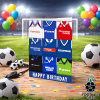 Peterborough Happy Birthday Greeting Card Retro Shirt Montage Classic Kits