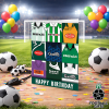 Plymouth Argyle Happy Birthday Greeting Card Retro Shirt Montage Classic Kits