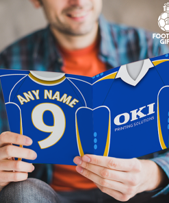 Portsmouth Home Shirt 2008 Greeting Card Classic Kits Name & Number