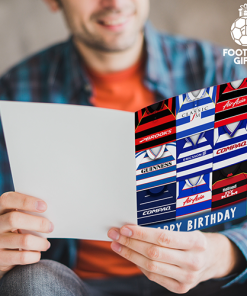 Alternative view of QPR Happy Birthday Greeting Card Retro Shirt Montage Classic Kits