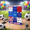 Rangers Happy Birthday Greeting Card Retro Shirt Montage Classic Kits