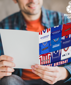 Alternative view of Rangers Happy Birthday Greeting Card Retro Shirt Montage Classic Kits