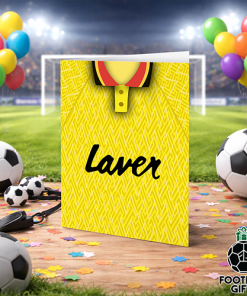 Alternative view of Sheffield Utd Away Shirt 1991 Greeting Card Classic Kits Name & Number