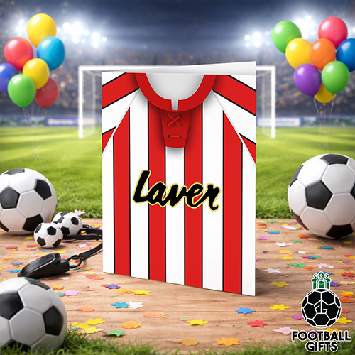 Sheffield Utd Home Shirt 1992 Greeting Card Classic Kits Name & Number - Image 2