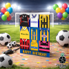 Shrewsbury Town Happy Birthday Greeting Card Retro Shirt Montage Classic Kits