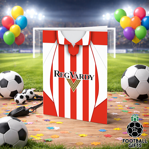 Sunderland Home Shirt 2002 Greeting Card Classic Kits Name & Number - Image 2