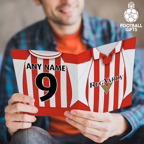 Sunderland Home Shirt 2002 Greeting Card Classic Kits Name & Number