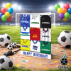 Tranmere Rovers Happy Birthday Greeting Card Retro Shirt Montage Classic Kits