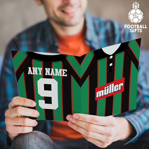 Aston Villa Away Shirt 1994 Greeting Card Classic Kits Name & Number