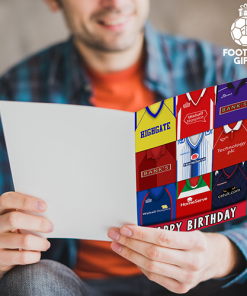 Alternative view of Walsall Happy Birthday Greeting Card Retro Shirt Montage Classic Kits