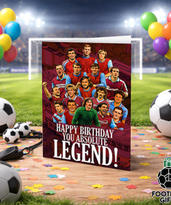 West Ham United Legends Happy Birthday Greeting Card