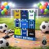 Wigan Athletic Happy Birthday Greeting Card Retro Shirt Montage Classic Kits