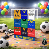 Wimbledon Happy Birthday Greeting Card Retro Shirt Montage Classic Kits