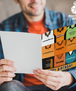 Alternative view of Wolves Happy Birthday Greeting Card Retro Shirt Montage Classic Kits