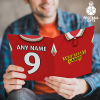Wrexham Home Shirt 1997 Greeting Card Classic Kits Name & Number