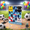 Wycombe Wanderers Happy Birthday Greeting Card Retro Shirt Montage Classic Kits