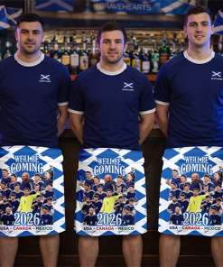 Scotland World Cup 2026 We'll be Coming Novelty Kilt Multiple Flags Design 2