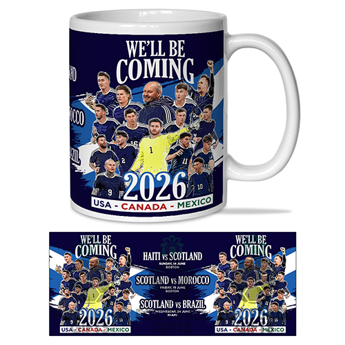 Scotland We'll Be Coming 2026 World Cup Mug Cup