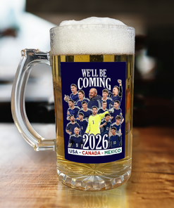Scotland We'll Be Coming Beer Glass World Cup 2026