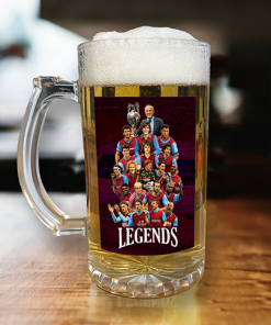 Aston Villa Club Legends Beer Glass