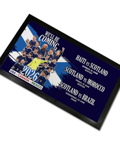 Scotland We'll Be Coming Bar Runner Mat World Cup 2026