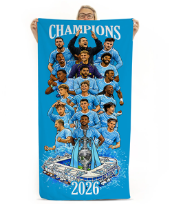 Alternative view of Coventry City Champions 2026 Football Beach Towel