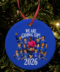 Cardiff City Promoted 2026 Xmas Tree Decoration Bauble We Are Going Up