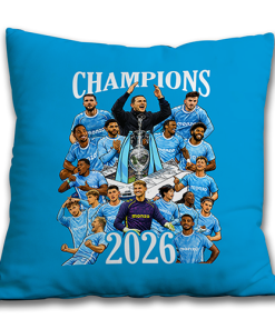 Alternative view of Coventry City Champions 2026 Jumbo Football Cushion