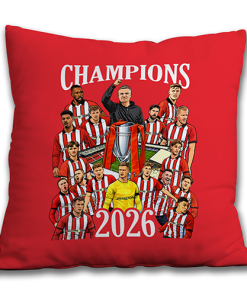 Alternative view of Lincoln City Champions 2026 Jumbo Football Cushion