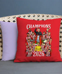 Lincoln City Champions 2026 Jumbo Football Cushion