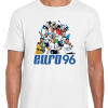 Euro 96 Montage White T-Shirt Tournament T-Shirt