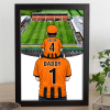 Barnet Father & Son At The Match Personalised Stadium Framed Print