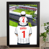 Dunfermline Father & Son At The Match Personalised Stadium Framed Print