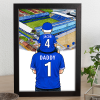 Portsmouth Father & Son At The Match Personalised Stadium Framed Print