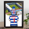 QPR Father & Son At The Match Personalised Stadium Framed Print